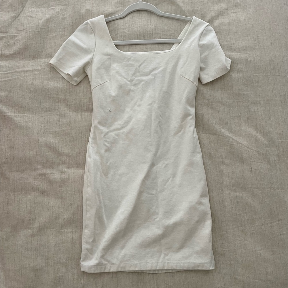 White bodycon dress bridal